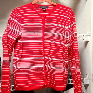 Rafael red & white stripe  sweater.